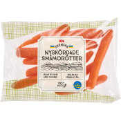 Småmorötter Nyskördade 350g Klass 1 ICA.