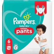 Byxblöjor Baby-Dry Strl 6 15+kg 33-p ValuePack Pampers.