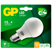 LED lampa GP classiclampa, E27, 6W (40W), 470LM Batteristen.