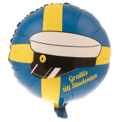 Folieballong Flagga & studentmössa.
