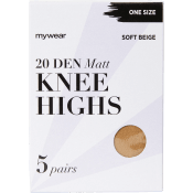 Knästrumpa 5p 20Den Soft Beige Onesize mywear.