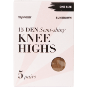 Knästrumpa 5p 15Den Sunbrown Onesize mywear.