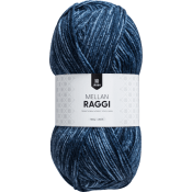 Garn Jeansblå Mellanraggi 100g Järbo.