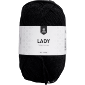 Garn Lady Svart 50g Järbo.