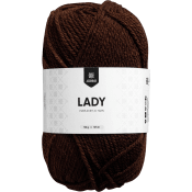 Garn Lady Brun 50g Järbo.