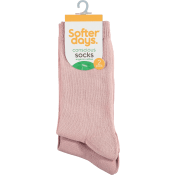 Strumpa 37-40 2p rosa Softer Days.