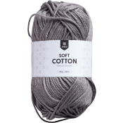 Garn Soft Cotton Ljusgrå 50g Järbo.