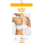 Topp seamless spets S/M 1p vit Softer Days.
