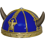 Vikingahjälm med horn.