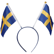 Diadem med Svenska flaggan Festive.