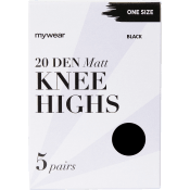 Knästrumpa 5p 20Den Svart Onesize mywear.