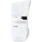 Sportsocka 5p vit 36/40 mywear.
