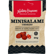 Minisalami Chorizo 60g Nyhléns Hugosons.