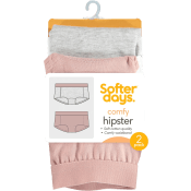 Hipster Rosa/Ljusgrå Melange 134-140 2-p Softer Days.