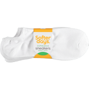 Strumpa sneaker 37-40 5p vit Softer Days.