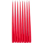 Antikljus Röd H38cm 8p.