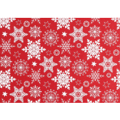 Julpapper Snöflinga 0,7x3m ICA.