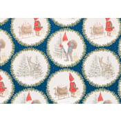 Julpapper Tomtekrans 0,7x3m ICA.