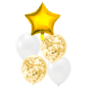 Ballongset Guld 5-p Festive.