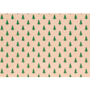 Julpapper Gran Ribb Grön 0,7x3m ICA.