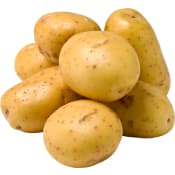 Potatis färsk tvättad ca 1kg Klass 1 ICA.