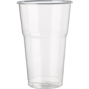 Ölglas plast 50cl 25-p ICA.