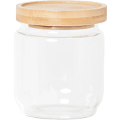 Glasburk med bambulock 10cm Zeline.