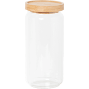 Glasburk med bambulock 19cm Zeline.