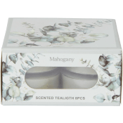 Doftvärmeljus Mahogny 8-p ICA.