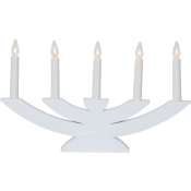 Ljusstake Navida Vit Star Trading.