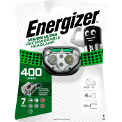 Pannlampa Vision Ultra 400lm Uppladdningsbar Energizer.