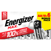 Batteri Max AAA 18+6 Energizer.