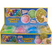 Squishy Confettiboll 7,5cm 1-p.