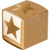Stickers Stjärna guld 50 st.