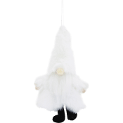 Hänge Tomte 15 cm Vit Festive.