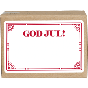 Juletiketter God jul 50 st.