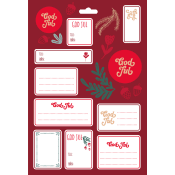 Juletiketter Berry 19 st.
