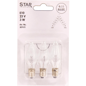 Reservlampa modern 3-p E10 23V Star Trading.