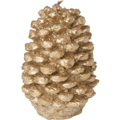 Figurljus Kotte guld.
