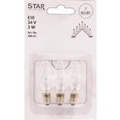Reservlampa Twist 3-p E10 34V Star Trading.