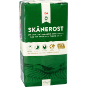 Bryggkaffe, Skånerost, Extramörkrostat, 500g, ICA.