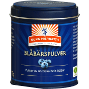 Blåbärspulver KRAV 75g Kung Markatta.