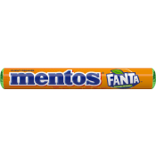 Godistabletter Fanta Orange 37,5g Mentos.