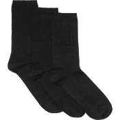 Socka ribb 3p svart 44/47 mywear.