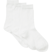 Socka ribb 3p vit 39/41 mywear.