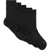 Sportsocka ribb 5p svart 41/45 mywear.