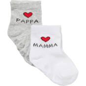 Strumpa 2p mamma & pappa 22/24 ICA I love eco.