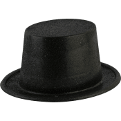 Glitterhatt Svart.