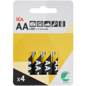 Batteri AA LR6 4-p ICA.