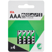 Batteri AAA LR03 4-p ICA.